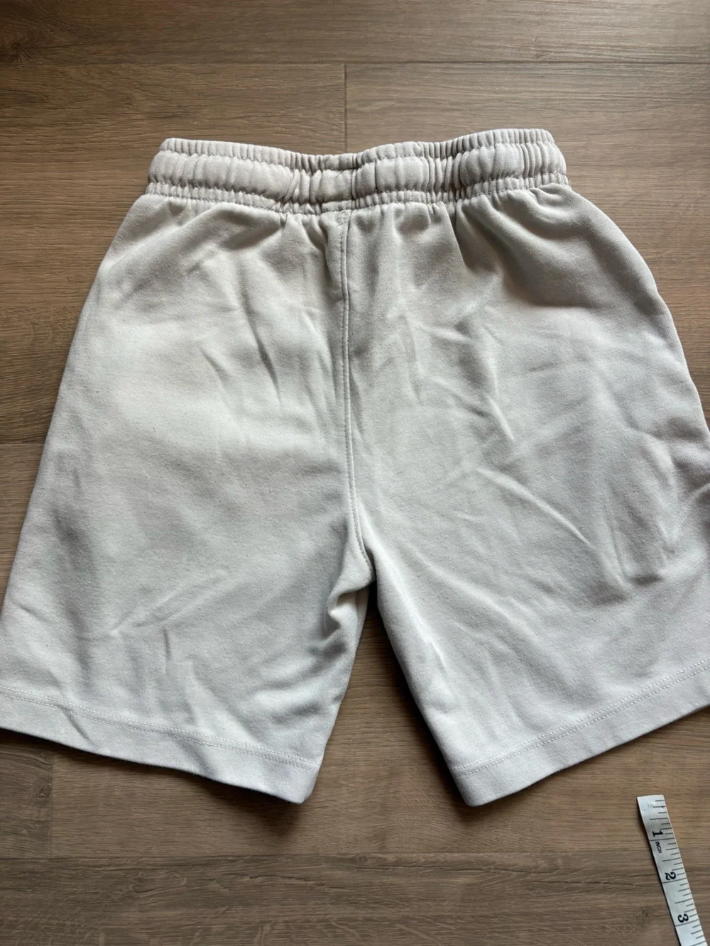 Zara Kids Cream Elastic-Waist Knit Athletic Shorts- size 6/7